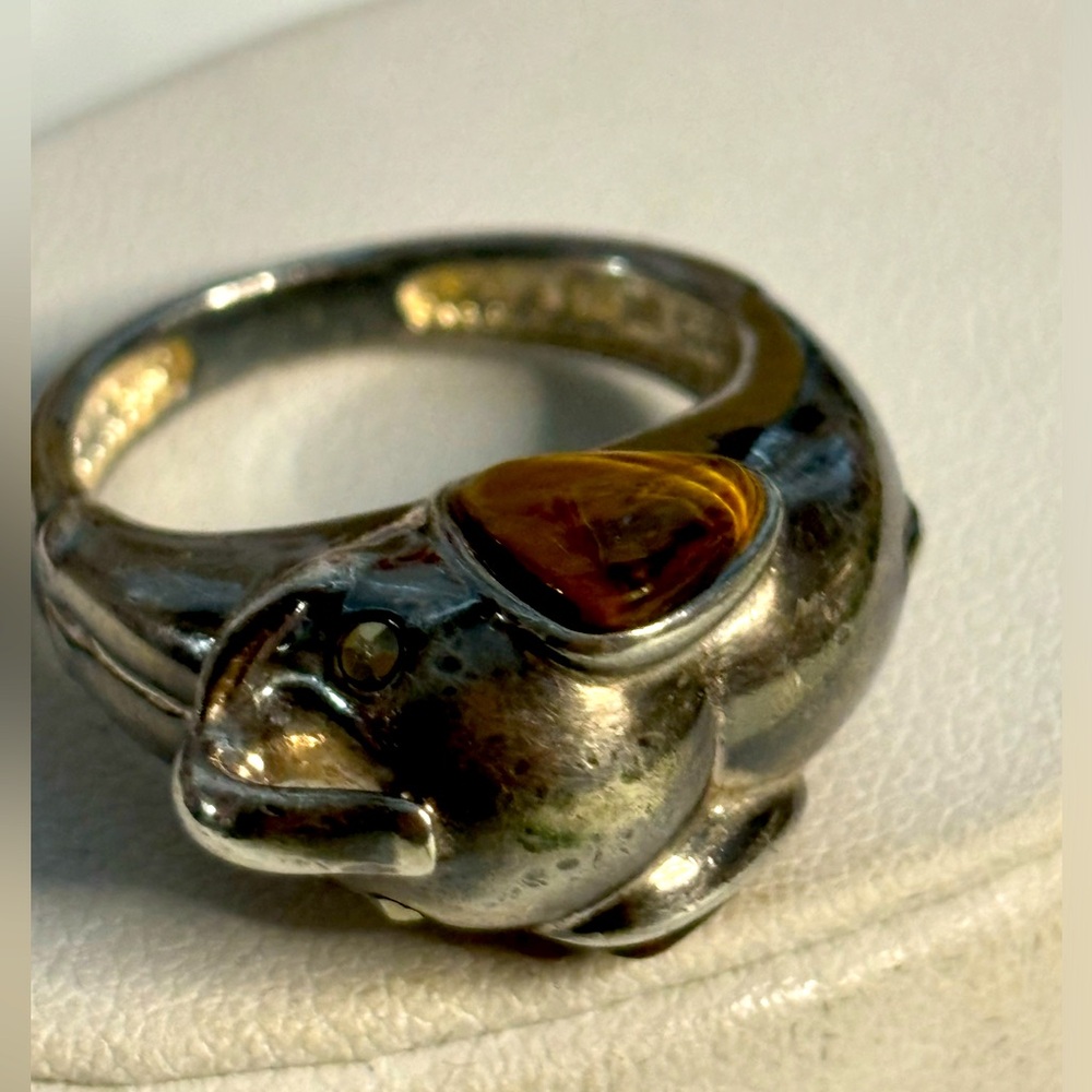 Silver Elephant Ring - image 4